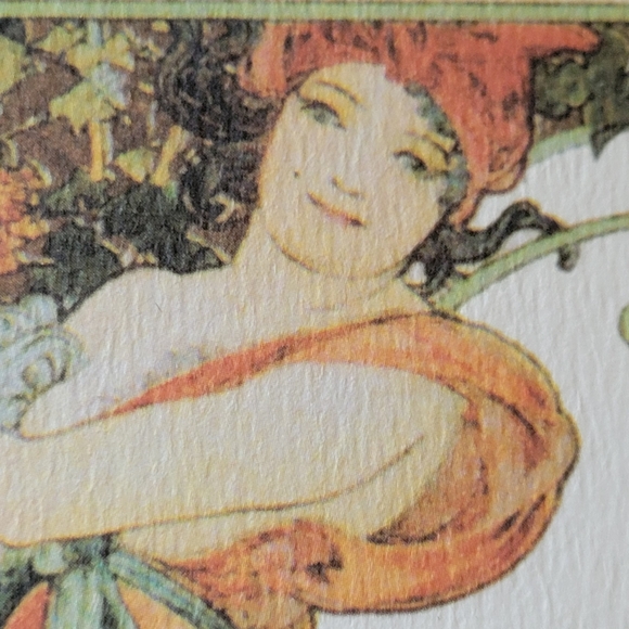 Art Nouveau Alphonse Mucha Menu Cards Set (4) ~ Elegant ~ Moët & Chandon Ad - Picture 8 of 16